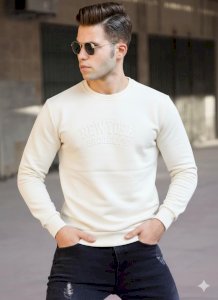 New York Brokly Baskılı Sweat