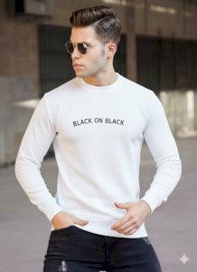Black On Black Baskılı Sweat