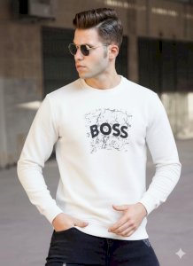 Hugo Boss Baskılı Sweat