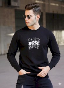 Hugo Boss Baskılı Sweat